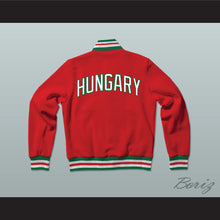 Load image into Gallery viewer, Hungary Varsity Letterman Jacket-Style Sweatshirt