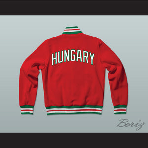 Hungary Varsity Letterman Jacket-Style Sweatshirt