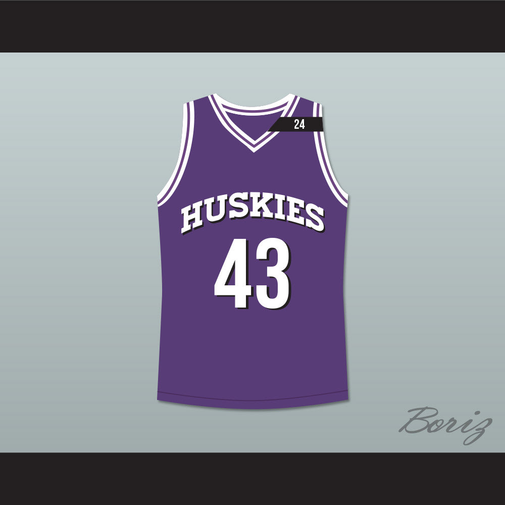 Marlon Wayans Kenny Tyler 43 Huskies Purple Basketball Jersey The 6th Man Tribute