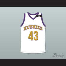 Load image into Gallery viewer, Marlon Wayans Kenny Tyler 43 Huskies White Basketball Jersey The 6th Man Tribute