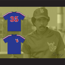 Load image into Gallery viewer, Monty Brewster 35 Hackensack Bulls Blue Baseball Jersey Brewster&#39;s Millions