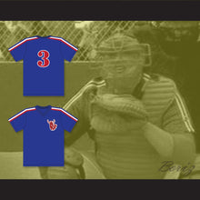 Load image into Gallery viewer, Spike Nolan 3 Hackensack Bulls Blue Baseball Jersey Brewster&#39;s Millions