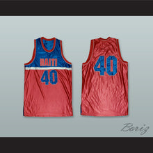 Load image into Gallery viewer, Haiti 40 Red Basketball Jersey