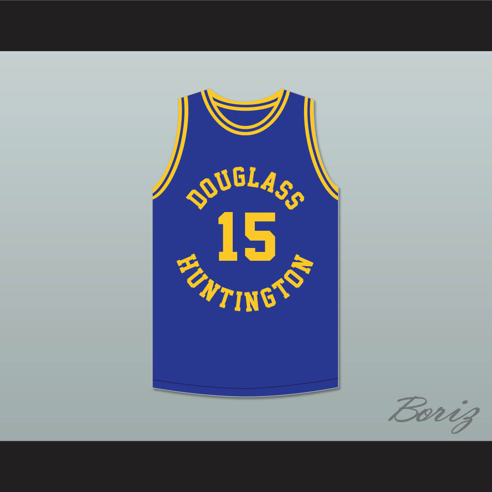 Hal Greer 15 Frederick Douglass Junior and Senior High School Tigers Blue Basketball Jersey 1