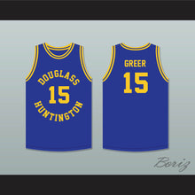 Load image into Gallery viewer, Hal Greer 15 Frederick Douglass Junior and Senior High School Tigers Blue Basketball Jersey 1