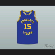 Load image into Gallery viewer, Hal Greer 15 Frederick Douglass Junior and Senior High School Tigers Blue Basketball Jersey 2