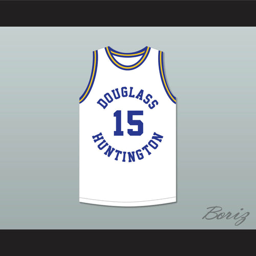 Hal Greer 15 Frederick Douglass Junior and Senior High School Tigers White Basketball Jersey 1