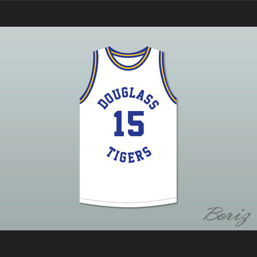 Hal Greer 15 Frederick Douglass Junior and Senior High School Tigers White Basketball Jersey 2
