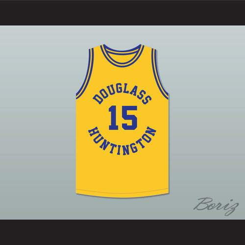 Hal Greer 15 Frederick Douglass Junior and Senior High School Tigers Yellow Gold Basketball Jersey 1
