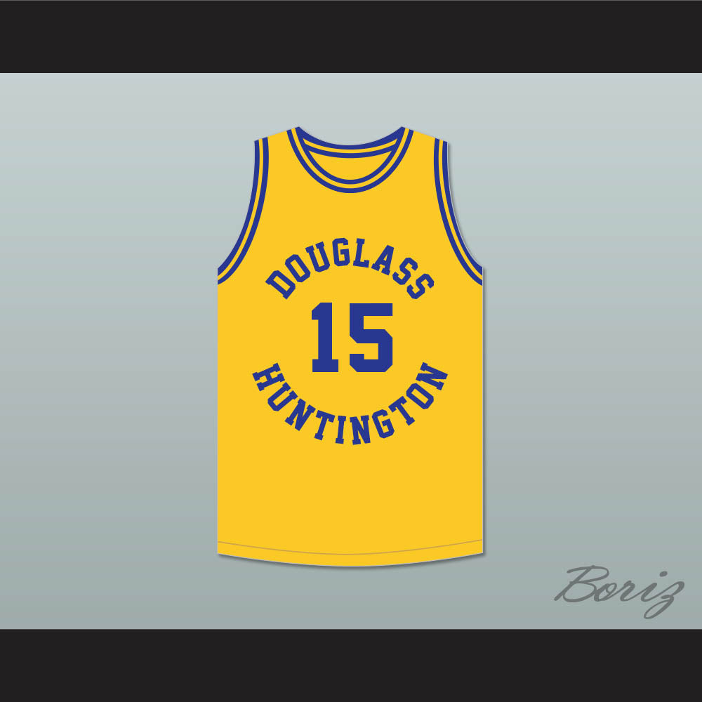 Hal Greer 15 Frederick Douglass Junior and Senior High School Tigers Yellow Gold Basketball Jersey 1