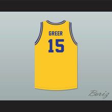 Load image into Gallery viewer, Hal Greer 15 Frederick Douglass Junior and Senior High School Tigers Yellow Gold Basketball Jersey 1