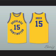 Load image into Gallery viewer, Hal Greer 15 Frederick Douglass Junior and Senior High School Tigers Yellow Gold Basketball Jersey 1