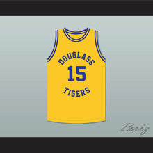 Load image into Gallery viewer, Hal Greer 15 Frederick Douglass Junior and Senior High School Tigers Yellow Gold Basketball Jersey 2