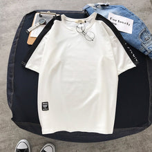 Load image into Gallery viewer, Half-sleeved Men's Summer 2019 Short-sleeved T-shirt Couple Dress Korean Trendy T-shirt Round Neck MW38