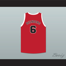Load image into Gallery viewer, Hank Beenders 6 Providence Steamrollers Red Basketball Jersey 2