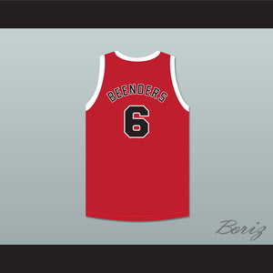 Hank Beenders 6 Providence Steamrollers Red Basketball Jersey with Patch