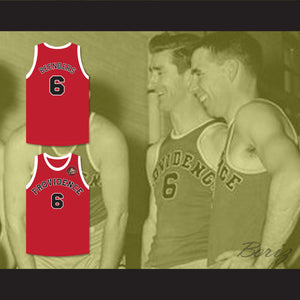 Hank Beenders 6 Providence Steamrollers Red Basketball Jersey with Patch
