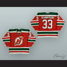 Load image into Gallery viewer, Hannu Kamppuri 33 New Jersey Red Hockey Jersey