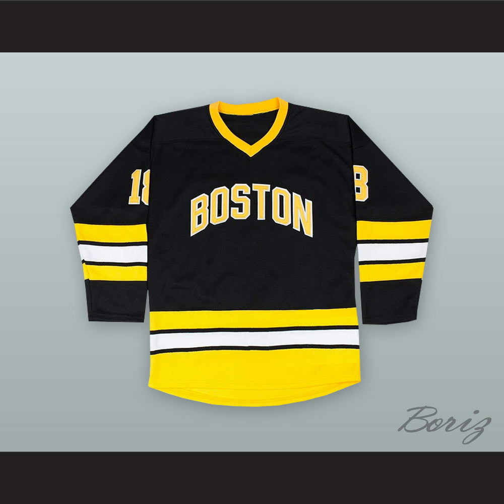 Happy Gilmore 18 Boston Alternate Black Hockey Jersey