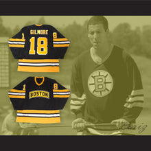 Load image into Gallery viewer, Happy Gilmore 18 Boston Alternate Style Black Hockey Jersey