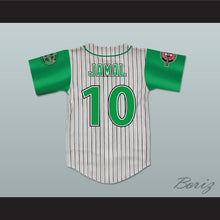Load image into Gallery viewer, Jamal 10 Kekambas Pinstriped Baseball Jersey with ARCHA and Duffy&#39;s Patches