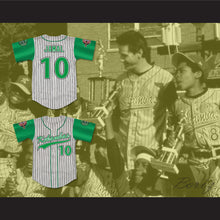 Load image into Gallery viewer, Jamal 10 Kekambas Pinstriped Baseball Jersey with ARCHA and Duffy&#39;s Patches