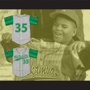 Jefferson Albert Tibbs 35 Kekambas Baseball Jersey with ARCHA and Duffy's Patches