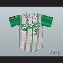 Load image into Gallery viewer, Player 3 Kekambas Pinstriped Baseball Jersey with ARCHA and Duffy&#39;s Patches