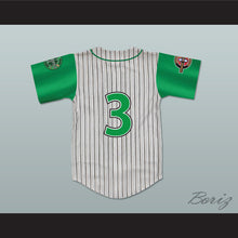 Load image into Gallery viewer, Player 3 Kekambas Pinstriped Baseball Jersey with ARCHA and Duffy&#39;s Patches