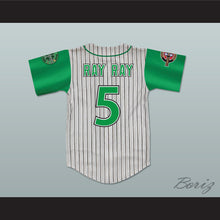Load image into Gallery viewer, Raymond &#39;Ray Ray&#39; Bennet 5 Kekambas Pinstriped Baseball Jersey with ARCHA and Duffy&#39;s Patches