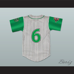 Player 6 Kekambas Baseball Jersey with ARCHA and Duffy's Patches