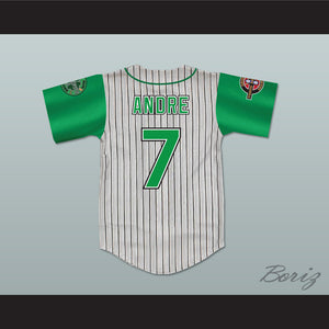 Andre 7 Kekambas Pinstriped Baseball Jersey with ARCHA and Duffy's Patches