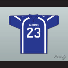 Load image into Gallery viewer, Harlan Haire 23 Liberty Christian School Warriors Blue Football Jersey