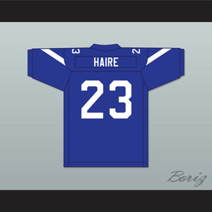 Harlan Haire 23 Liberty Christian School Warriors Blue Football Jersey