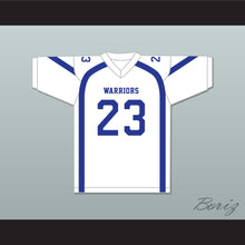 Load image into Gallery viewer, Harlan Haire 23 Liberty Christian School Warriors White Football Jersey