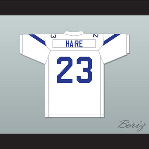 Harlan Haire 23 Liberty Christian School Warriors White Football Jersey