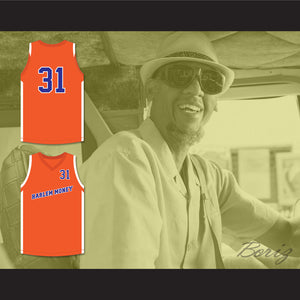 Reggie Miller Lights 31 Harlem Money Basketball Jersey Uncle Drew