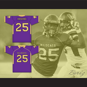 Hassan Haskins 25 Eureka High School Wildcats Purple Football Jersey 2