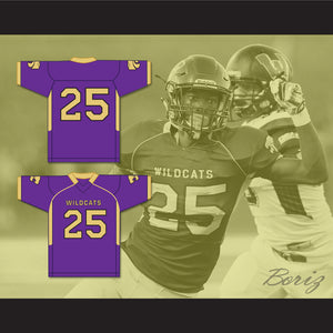 Hassan Haskins 25 Eureka High School Wildcats Purple Football Jersey 1