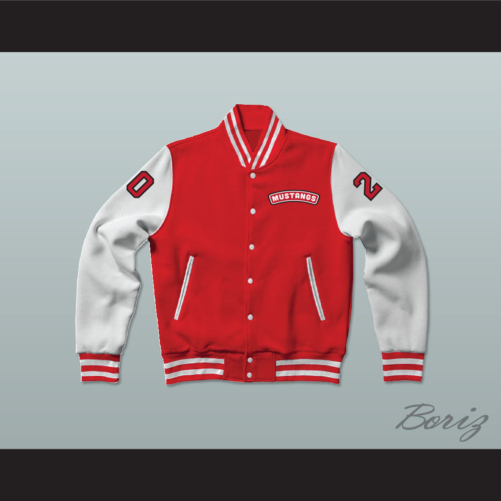 Heaver 20 Hamilton Mustangs Varsity Letterman Jacket-Style Sweatshirt