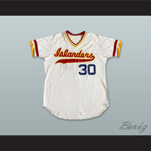 Load image into Gallery viewer, Hediberto Vargas 30 Hawaii Islanders White Baseball Jersey