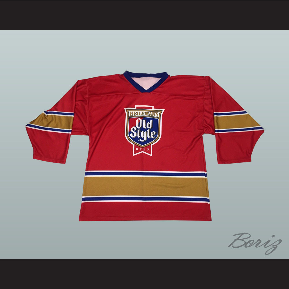 Heileman's Old Style Beer Red Hockey Jersey
