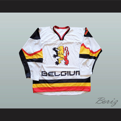 Henry 7 Belgium White Hockey Jersey
