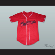 Load image into Gallery viewer, Hicktown 12 Red Baseball Jersey