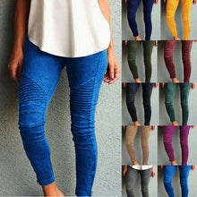 Load image into Gallery viewer, High Elastic Waist Casual Pants Women Skinny Pencil Pant Pleated Trousers Woman Clothes Female Joggers Leggings Plus size XS-5XL