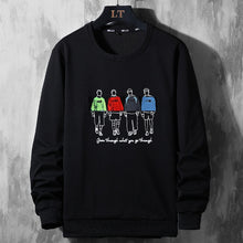 Load image into Gallery viewer, High Quality Autumn Spring Fashion Oversize Tshirt Men's Long Sleeve Casual O Neck T-Shirt For Man TOP TEES 6XL 7XL 8XL