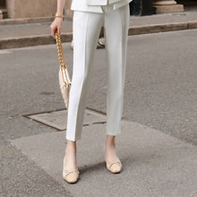 Load image into Gallery viewer, High Quality Casual Women's Suit Pants Two Piece Set 2020 new summer elegant ladies white blazer jacket business attire