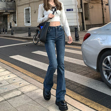 Load image into Gallery viewer, High Waist Loose Comfortable Jeans For Women Wide Leg Pants Elastic Fashion Boyfriend Style Denim Pants Trousers Plus Size