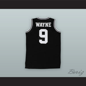 Dwayne Wayne 9 Hillman College Black Basketball Jersey