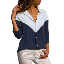 Load image into Gallery viewer, HiloRill Women Blouses 2020 Floral Print Long Sleeve Turn Down Collar Blouse Shirt Striped Tunic Plus Size Blusa Chemisier Femme